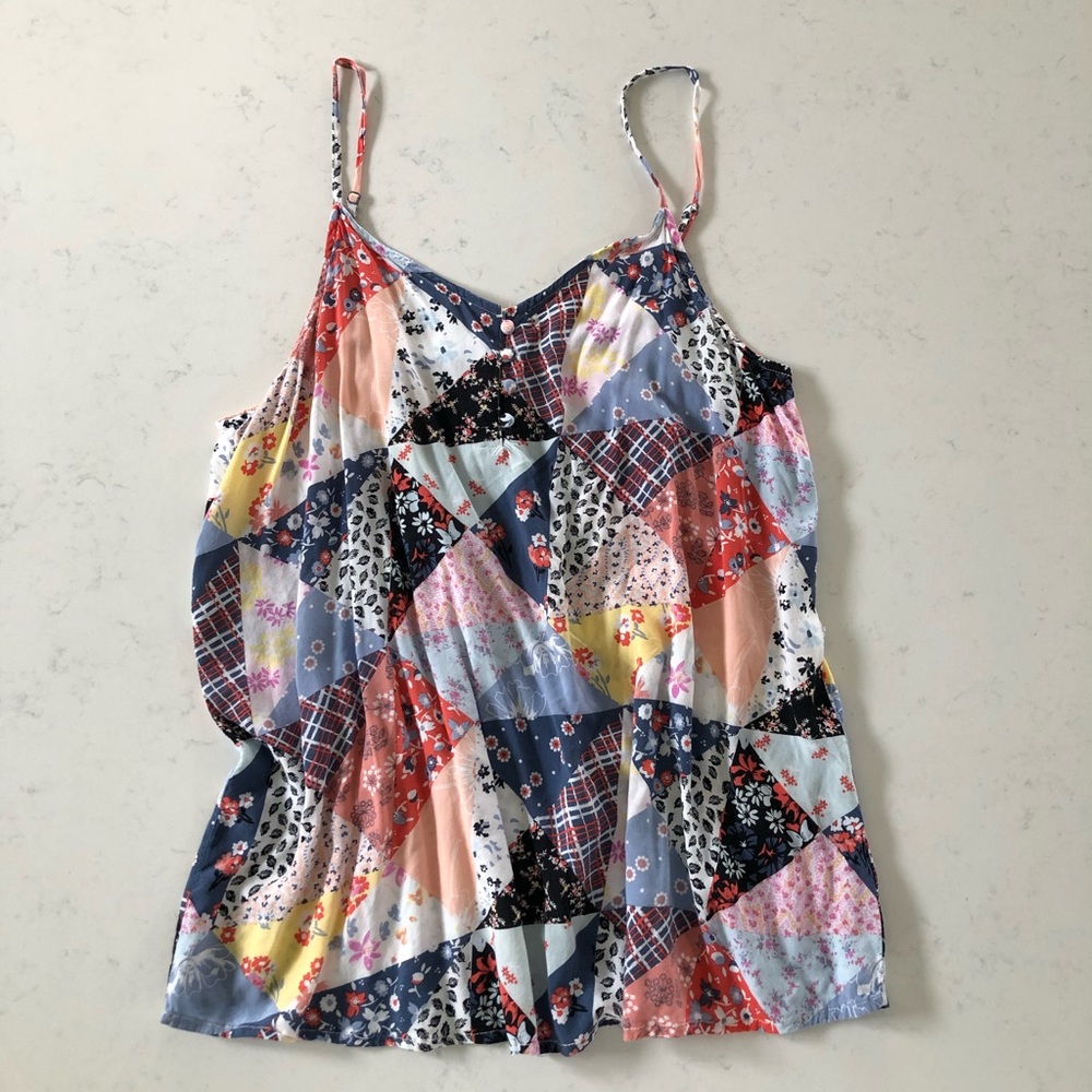 Gap patchwork tank -Medium